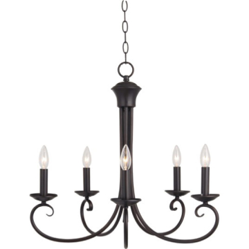 Maxim Lighting Loft 5-Light Chandelier - 120V - Oil Rubbed Bronze