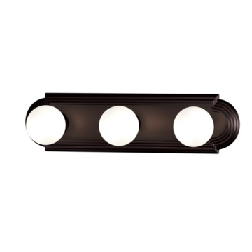 Maxim Lighting Essentials 3-Light Racetrack Vanity Light - 120V - Oil Rubbed Bronze