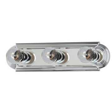 Maxim Lighting Essentials 3-Light Racetrack Vanity Light - 120V - Polished Chrome