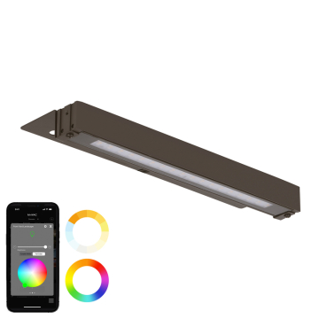 WAC Lighting Colorscaping 12" LED Quick Connect Linear Hardscape Light - 825 Lumens - 14W - RGB + Tunable White - 12V - Bronze