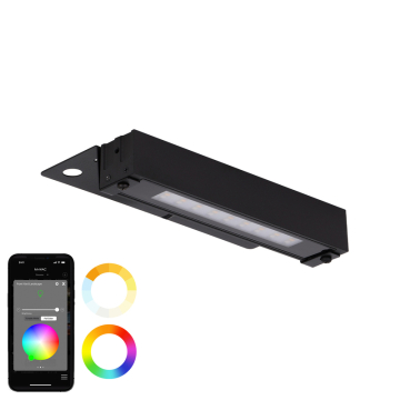 WAC Lighting Colorscaping 6" LED Quick Connect Linear Hardscape Light - 400 Lumens - 7W - RGB + Tunable White - 12V - Black