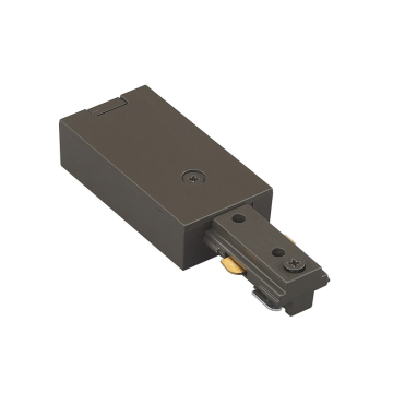 WAC Lighting H-Track Live End Connector - 120V - Dark Bronze
