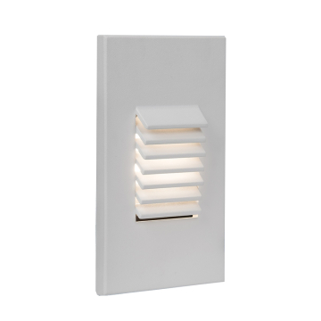 WAC Lighting LED Vertical Louvered Step / Wall Light - 36 Lumens - 3.5W - 3000K - 120V - White