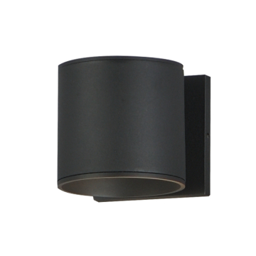 Maxim Lighting Stout Indoor/Outdoor Round Wall Sconce - 3000K - 120-277V - Black