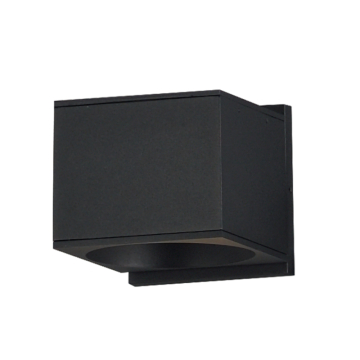 Maxim Lighting Stout Indoor/Outdoor Square Wall Sconce - 3000K - 120-277V - Black