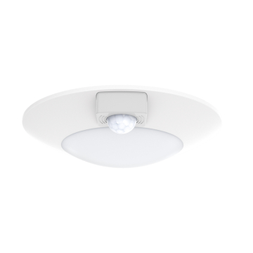 Maxim Lighting Diverse 6" LED Flush Mount w/ Motion Sensor - 670 Lumens - 28W - CCT Selectable - 120V - White - White Glass