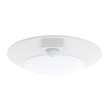 Maxim Lighting Diverse 7.5" LED Flush Mount w/ Motion Sensor - 900 Lumens - 28W - CCT Selectable - 120V - White - White Glass