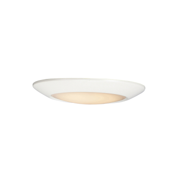 Maxim Lighting Diverse 7.5" LED Flush Mount - 1,100 Lumens - 4000K - 120V - White - White Glass