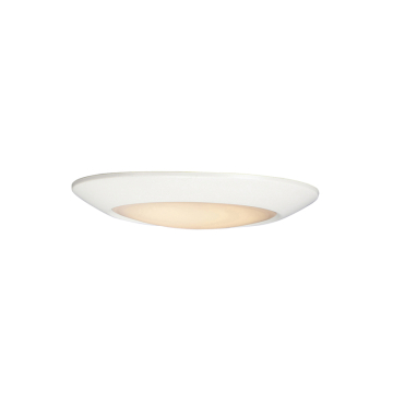 Maxim Lighting Diverse 7.5" LED Flush Mount - 1,000 Lumens - CCT Selectable - 120V - White - White Glass