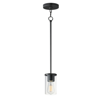 Maxim Lighting Lateral Mini Pendant - 120V - Black - Clear Glass