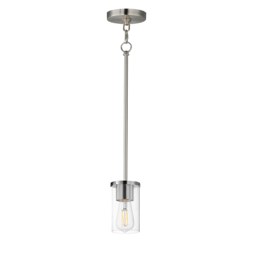 Maxim Lighting Lateral Mini Pendant - 120V - Satin Nickel - Clear Glass