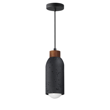 Maxim Lighting Pompeii Single Pendant - 120V - Lava / Black