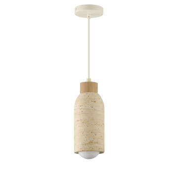 Maxim Lighting Pompeii Single Pendant - 120V - Travertine / Oyster