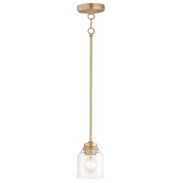 Maxim Lighting Acadia 1-Light Mini Pendant - 120V - Heritage Brass