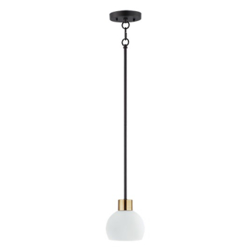 Maxim Lighting Coraline 1-Light Mini Pendant - 120V - Bronze / Satin Brass