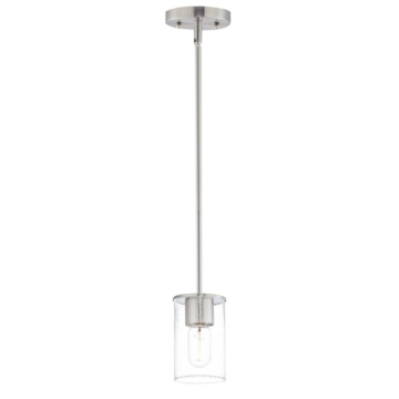 Maxim Lighting Sleek 1-Light Mini Pendant - 120V - Satin Nickel