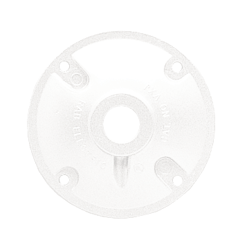RAB 1 Hole 4" Heavy Duty Cover - White