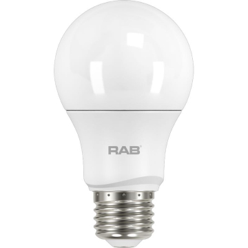 RAB 15W LED A19 Lamp - Dimmable - 3000K - 1,600 Lumens - 120V