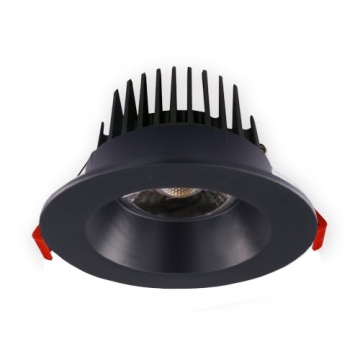 Lotus 4" Round Recessed High Output LED Downlight - 15W - 3000K - 960 Lumens - 120V - Black