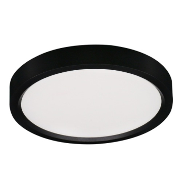 Lotus 5" Edgelit Disk LED Surface Mount - 10W - CCT Selectable - 120V - Black