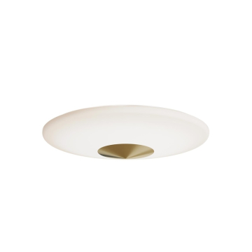 AFX Alpine 17" LED Flush Mount - 1,200 Lumens - 26W - CCT Selectable - 120-277V - Light Antique Brass
