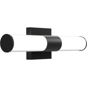 RAB ALLURE 18" Round Vanity Light - 1,300 Lumens - 20W - CCT Selectable - 120V - Black
