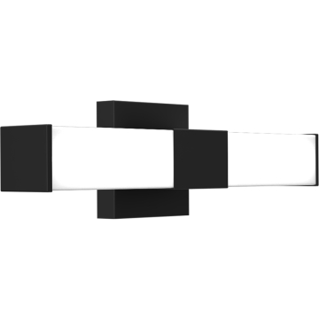 RAB ALLURE 18" Square Vanity Light - 1,300 Lumens - 20W - CCT Selectable - 120V - Black