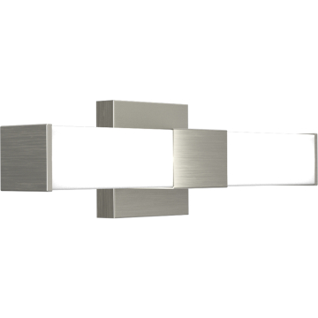 RAB ALLURE 18" Square Vanity Light - 1,300 Lumens - 20W - CCT Selectable - 120V - Brushed Nickel