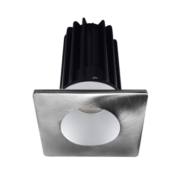 Lotus 2" LED Recessed Downlight - 8W - 2700K - 580 Lumens - Silver Reflector - Square Chrome Trim - 120V