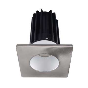 Lotus 2" LED Recessed Downlight - 8W - 2700K - 580 Lumens - Silver Reflector - Square Brushed Nickel Trim - 120V
