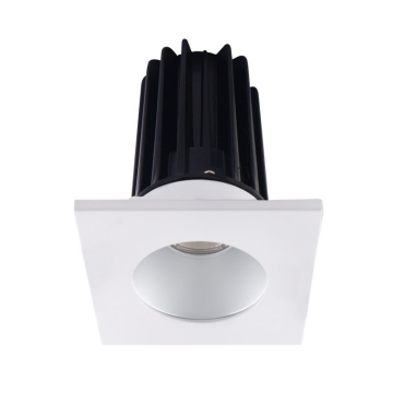 Lotus 2" LED Recessed Downlight - 8W - 2700K - 580 Lumens - Silver Reflector - Square White Trim - 120V