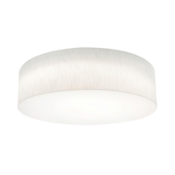 AFX Anton 24" Flush Mount - 120V - Linen White