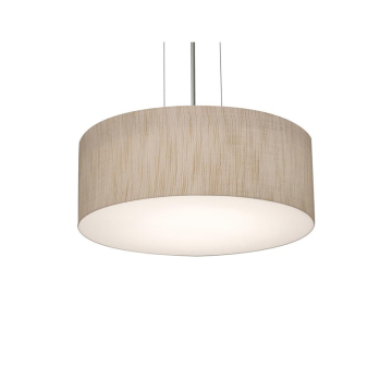 AFX Anton 12" Pendant - 120V - Satin Nickel / Jute