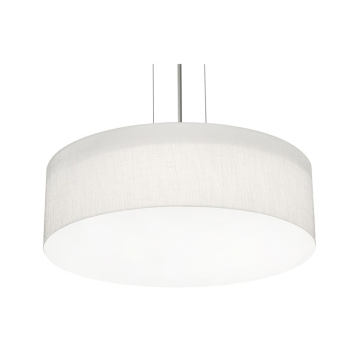 AFX Anton 15" LED Pendant - 30W - CCT Selectable - 120-277V - Satin Nickel / Linen White