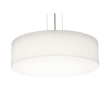 AFX Anton 19" LED Pendant - 42W - CCT Selectable - 120-277V - Satin Nickel / Linen White