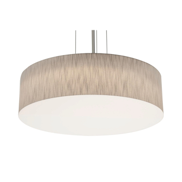 AFX Anton 24" Pendant - 120V - Satin Nickel / Jute