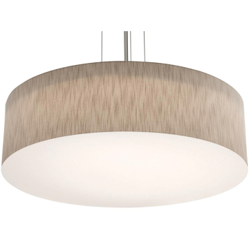 AFX Anton 30" Pendant - 120V - Satin Nickel / Jute