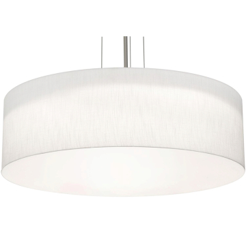 AFX Anton 30" Pendant - 120V - Satin Nickel / Linen White