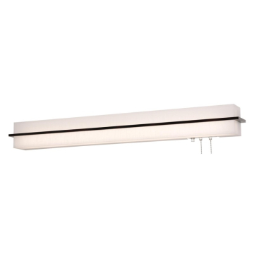 AFX Apex 38" LED Overbed Light - 3000K - 120V - Espresso / Linen White