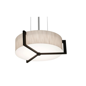 AFX Apex 14" Pendant - 120V - Espresso / Jute