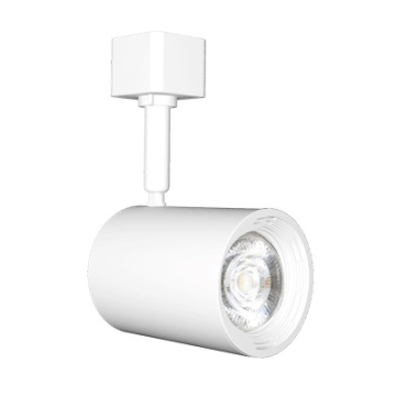 Green Creative Atom LED Track Head - 7W - 3500K - 35° Beam Angle - 120V - Halo Adapter - White