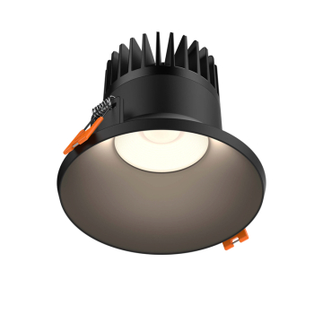 DALS Nest 4" LED Round Almost Trimless Downlight - 1,220 Lumens - 14W - CCT Selectable + Dim to Warm - 120V - Black