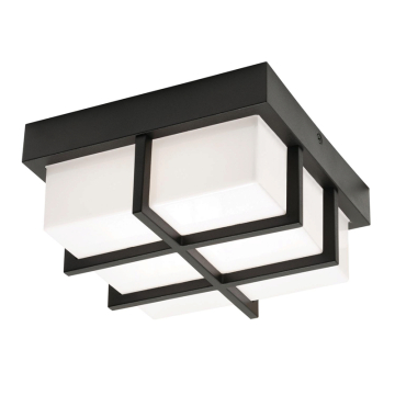 AFX August 8" LED Outdoor Flush Mount - CCT Selectable - 120-277V - Black