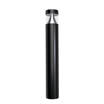 RAB B17 LED Round Bollard - Flat Top - CCT Selectable - 120-277V - Black