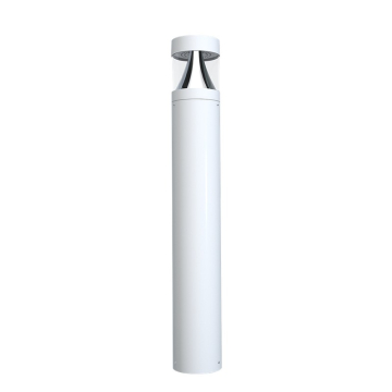 RAB B17 LED Bollard - 3,409 Max Lumens - 14 | 19 | 24W - CCT Selectable - Flat Top Round - 120-277V - White - Battery Backup