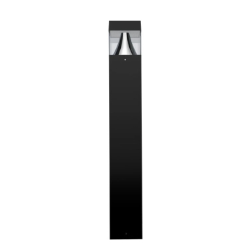 RAB B17 LED Square Bollard - Flat Top - CCT Selectable - 120-277V - Black