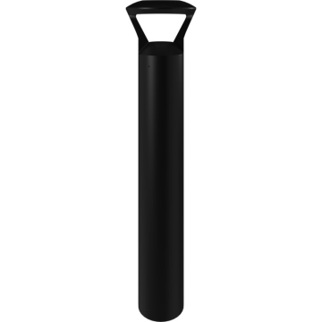 RAB B17 LED Bollard - 3,591 Max Lumens - 14 | 19 | 24W - CCT Selectable - Y-Hat Round - 120-277V - Black - On/Off Photocell