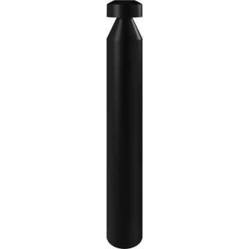 RAB B17 LED Bollard - 3,280 Max Lumens - 14 | 19 | 24W - CCT Selectable - Mushroom Round - 120-277V - Black - On/Off Photocell