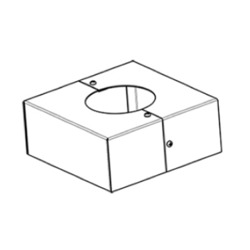 RAB Base Cover for 6" Round Slipfitter Poles