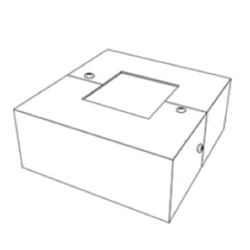 RAB Base Cover for 4" Square Slipfitter Poles